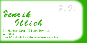henrik illich business card